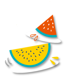 スイカのイラスト